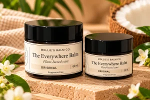 Original Everywhere Balm in 30 mL and 60 mL amber jars